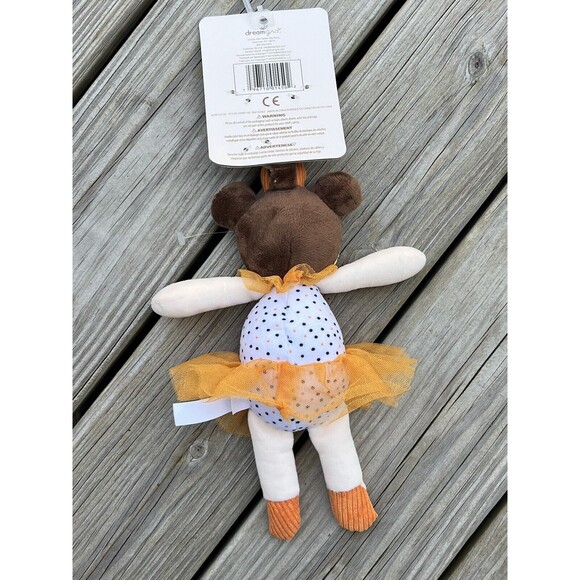 Dream Gro Halloween Plush Doll Baby Lovey Clip On Tutu Dress Orange Pumpkin New - Picture 3 of 4